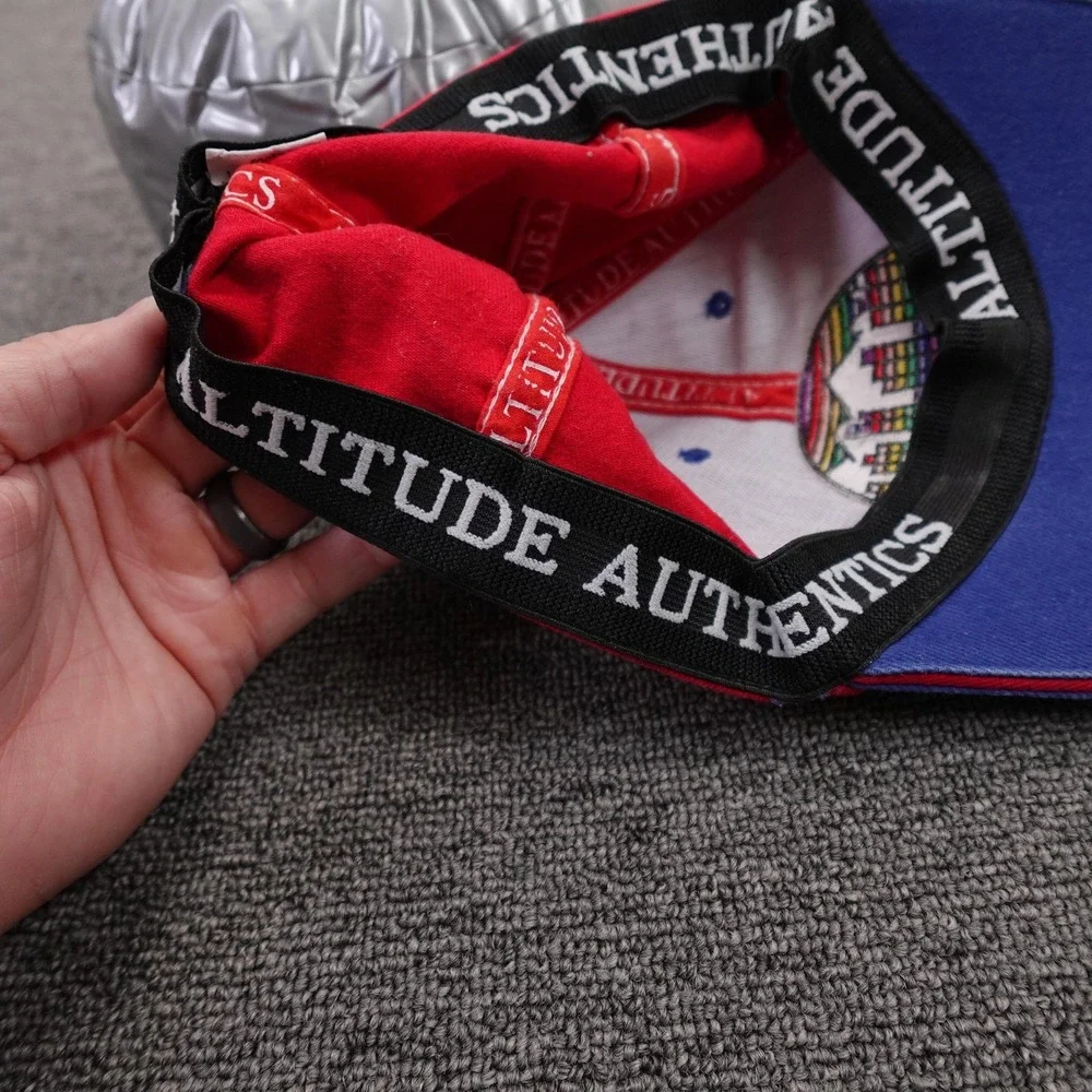 Denver Nuggets Hat Cap Boys One Size Blue Red NBA Basketball Altitude Authentics